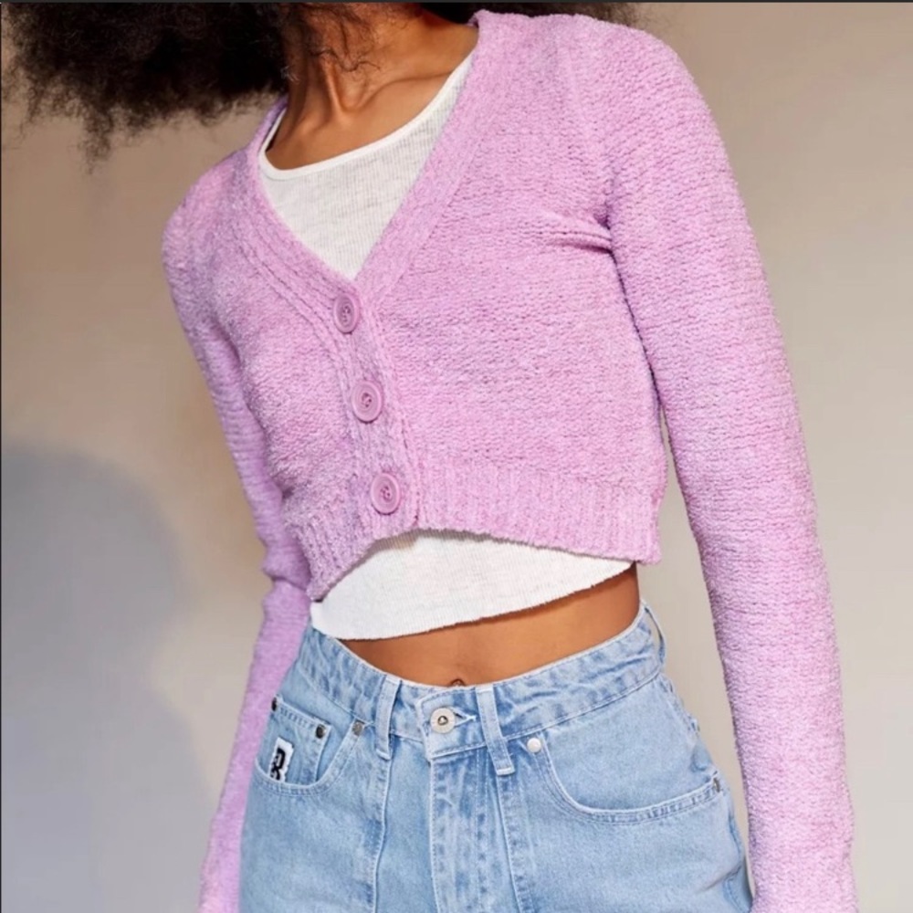 Urban Outfitters Pink Cardigan Sweater